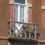 French Rustic Log Balcony Railing