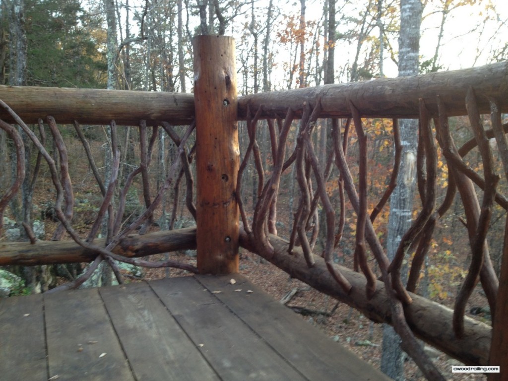Log Railing Leafy