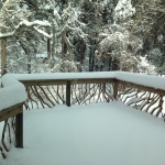 Wyoming Snowy Deck Railing