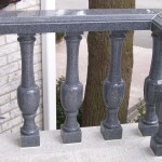 Black Marble Baluster Railing