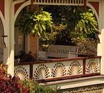 Circular Sunburst Porch Railing