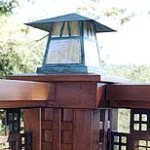 Craftsman Railing Post Cap Light