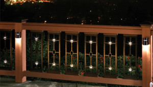 Craftsman Style Metal Balusters with Lights