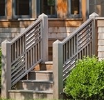 Four Quadrants Angles Wood Railing