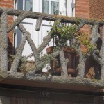 French Rustic Log Balcony Railing