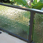 Frosted Glass Panel Handrail
