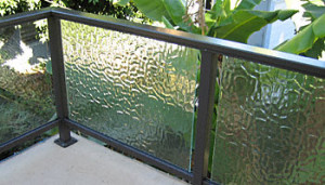 Frosted Glass Panel Handrail