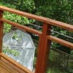 Glass Wood Cable Railing Idea