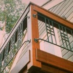 Ipe Deck Railing with Metal Balustrade