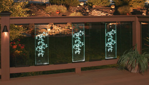 LED Lighted Glass Balusters