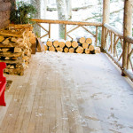 Log Diamond Railing