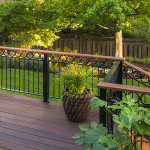 Metal Circles Over Balusters