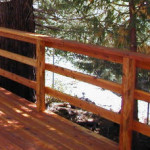 Rustic Triple Horizontal Railing