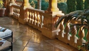 Stone Turned Baluster Railing