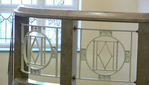 Stone Wrought Iron Railing