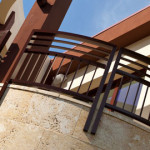 Triple Horizontal Vertical Balusters not Connected Railing