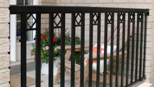 Vertical Metal Balusters with Diamonds