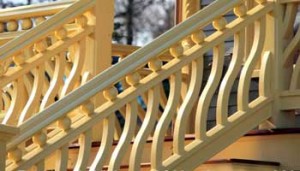 Wavy Balusters with Spheres Handrail