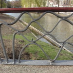 Wavy Metal Railing Idea