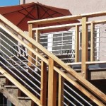 Wood Frame Horiz Metal Pipe Railing