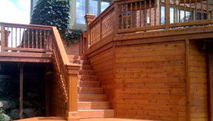 Wood Post Cap Turned Baluster Railing