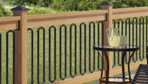 Wrought Iron Ovals Deck Railing